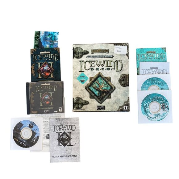 Baldurs Gate Icewind  Dale Lot Of 3 Games PC Forgotten Realms Black Isle - Picture 1 of 16